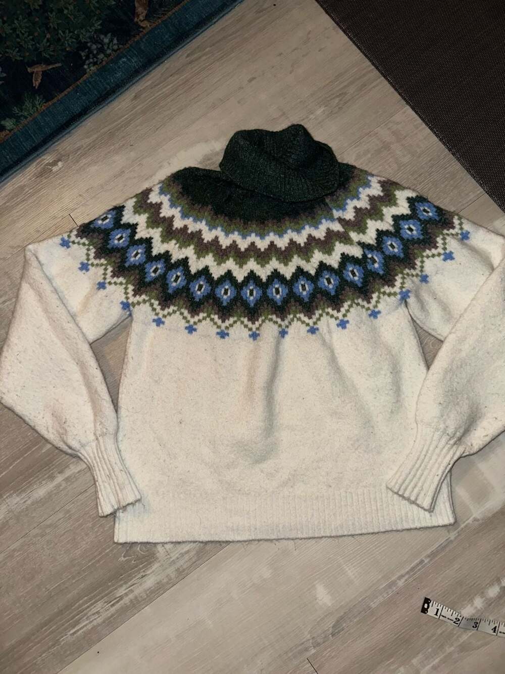 Buffalo Jeans Women's Fair Isle Turtleneck Sweater Size XS